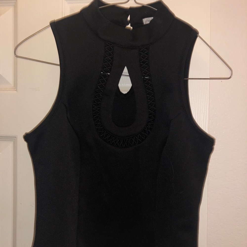 High neck cropped tank top